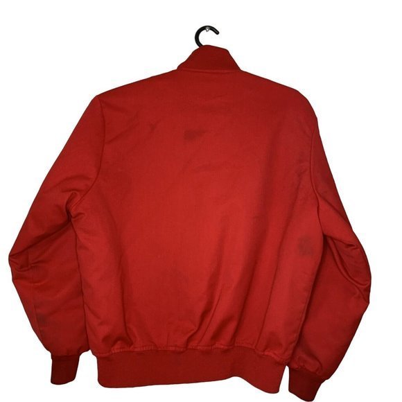 Cintas Work Jacket Emery Worldwide Starbase Uniform‎ Large Removable Liner Red - Picture 2 of 12